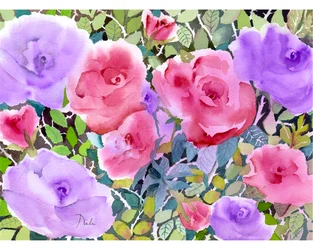 Jardín de rosas